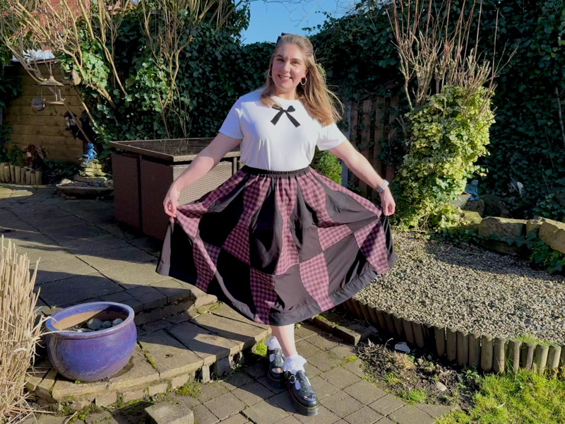 Laura’s Bow Patchwork Skirt